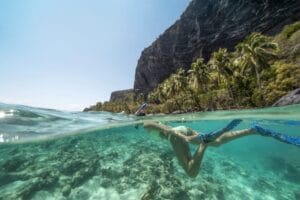 Aux prix locaux tours, snokerling à plage de Fronton de samana.